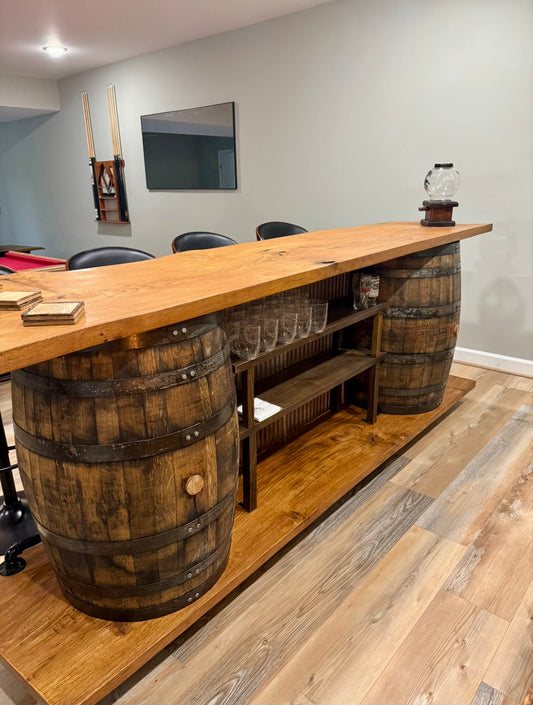 Custom White Oak Bar - PRICE TBD