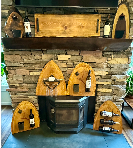 Large Eastern White Pine Live Edge Charcuterie Board